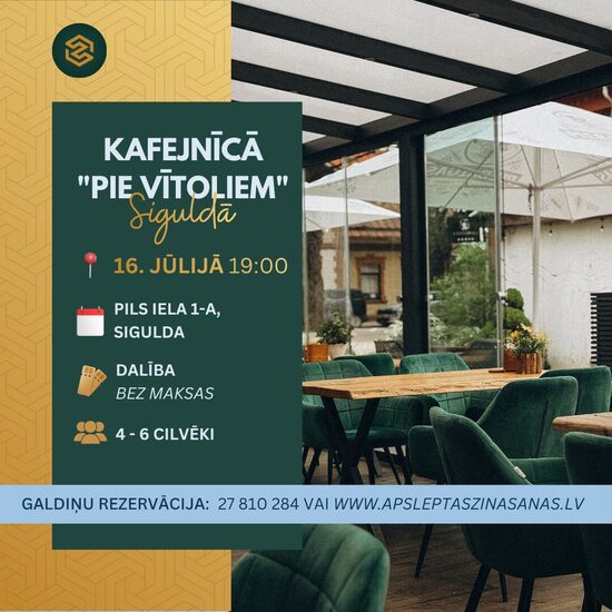 Komandas dalība spēlē kafejnīcā "Pie Vītoliem" - 16.07. 